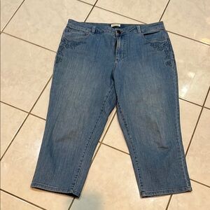 Coldwater Creek Blue Ankle Cropped Jeans